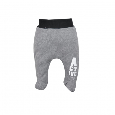 Îmbrăcăminte băieți - Pantaloni cu botosei pentru baieti Koala Active 07-845_80 cm, Gri