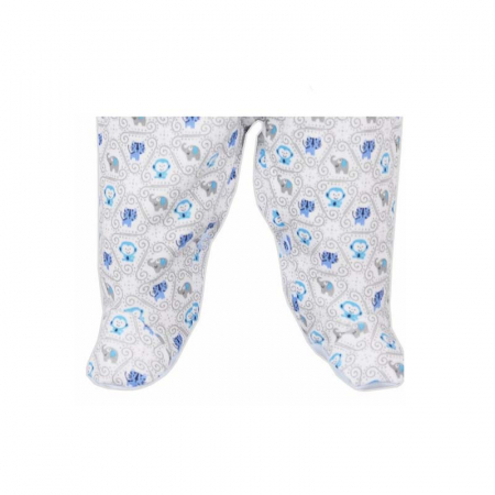 Pantaloni cu botosei pentru baieti Koala Dzungla 05-369A-74, Albastru [1]