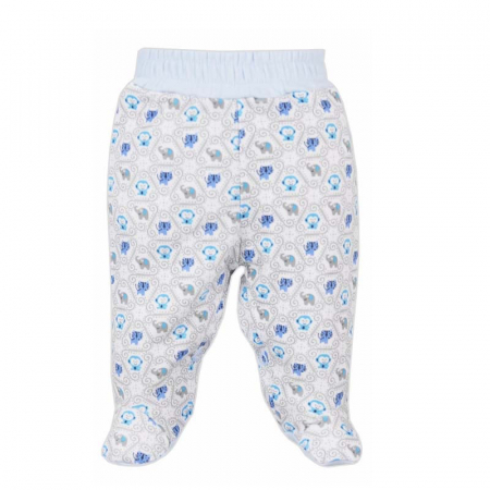 Pantaloni cu botosei - Pantaloni cu botosei pentru baieti Koala Dzungla 05-369A-74, Albastru