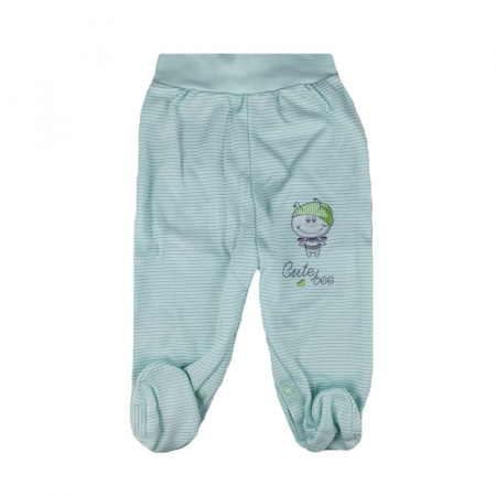 Îmbrăcăminte băieți - Pantaloni cu botosei pentru baieti Koala Gucio 04-604T-74-cm, Turcoaz