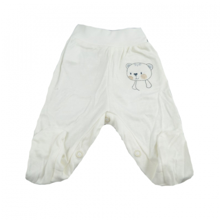 Îmbrăcăminte băieți - Pantaloni cu botosei pentru baieti Koala Misio Bambus 05-947-62-cm, Crem