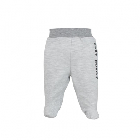 Îmbrăcăminte băieți - Pantaloni cu botosei pentru baieti Koala Robot 07-208-68-cm, Gri