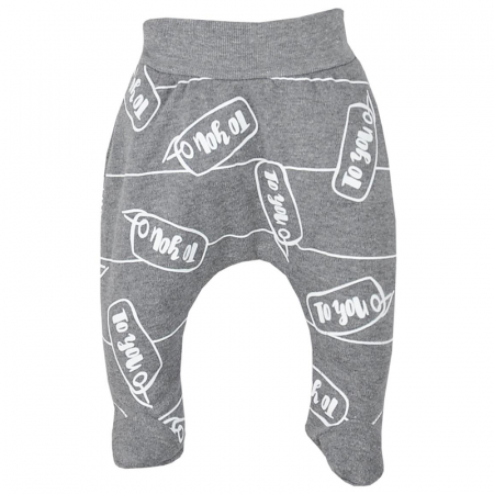 Pantaloni cu botosei - Pantaloni cu botosei pentru baieti Koala To You 08-186G-68-cm, Gri