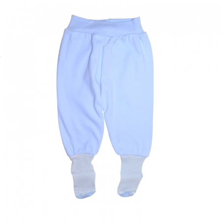 Îmbrăcăminte băieți - Pantaloni cu botosei pentru baieti Mini Junior 402-A, Albastru