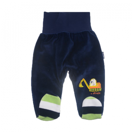 Pantaloni cu botosei - Pantaloni cu botosei pentru baieti Mini Junior PBN-02-56-cm, Bleumarin