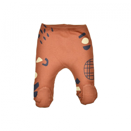 Îmbrăcăminte băieți - Pantaloni cu botosei pentru bebelusi, Mini Junior PCB-MJ-2M, Maro