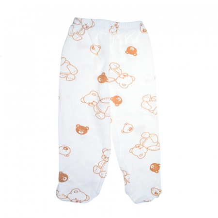 Pantaloni cu botosei pentru copii Mini Junior 2155BD, Alb [1]