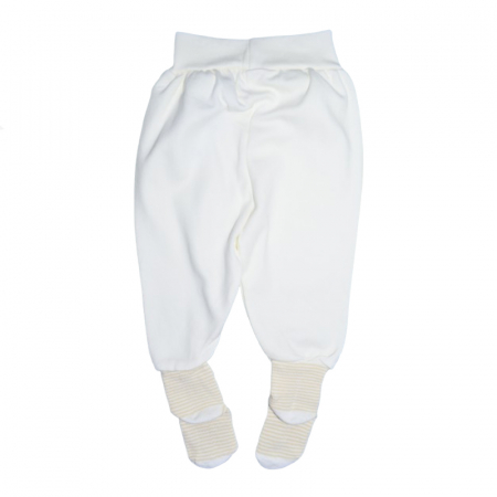 Pantaloni cu botosei pentru copii Mini Junior 402-C, Crem [1]