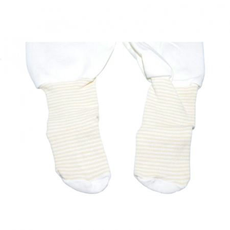 Pantaloni cu botosei pentru copii Mini Junior 402-C, Crem [3]