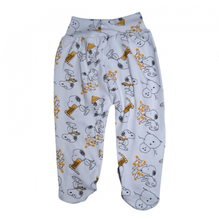 Pantaloni cu botosei pentru copii Mini Junior PNT-MJ15, Alb [1]