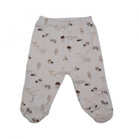 Îmbrăcăminte băieți - Pantaloni cu botosei pentru copii Mini Junior PNT-MJ4, Crem