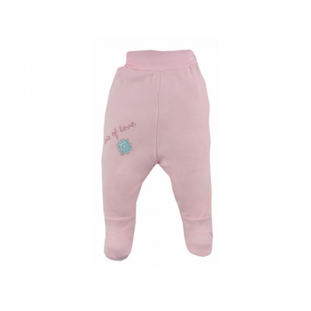 Pantaloni cu botosei - Pantaloni cu botosei pentru fete Koala Flower A01-037R-86-cm, Roz