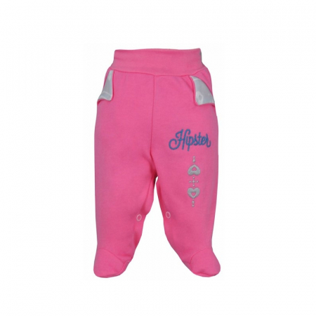 Pantaloni cu botosei - Pantaloni cu botosei pentru fete Koala Hipster 04-944R-86-cm, Roz