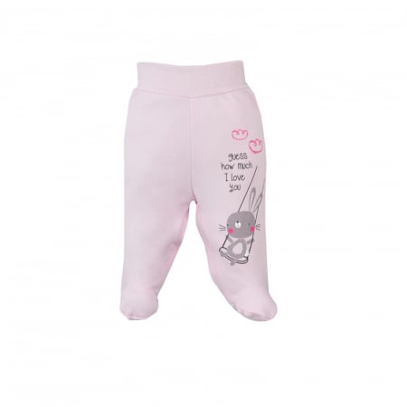Pantaloni cu botosei - Pantaloni cu botosei pentru fete Koala Hustawka 06-511R-62-cm, Roz