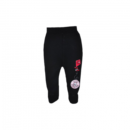 Îmbrăcăminte fete - Pantaloni cu botosei pentru fete Koala Monster 06-184N_74 cm, Negru