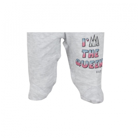 Pantaloni cu botosei pentru fete Koala Queen 07-780-62-cm, Gri [1]
