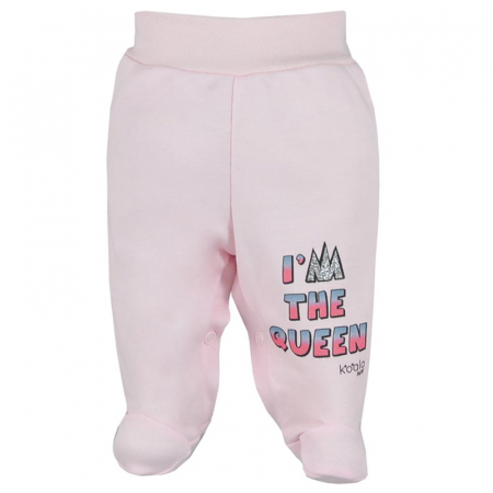 Pantaloni cu botosei - Pantaloni cu botosei pentru fete Koala Queen 07-780R-62-cm, Roz