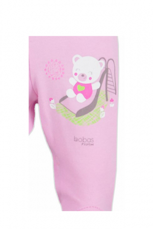 Pantaloni cu botosei pentru fete Koala Zabaw 3634-R-86-cm, Roz [1]