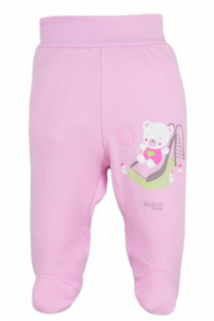 Pantaloni cu botosei - Pantaloni cu botosei pentru fete Koala Zabaw 3634-R-86-cm, Roz
