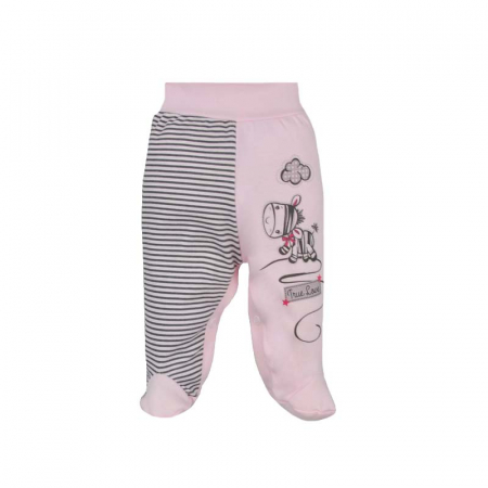 Pantaloni cu botosei - Pantaloni cu botosei pentru fete Koala Zebra 2963-80-cm, Roz