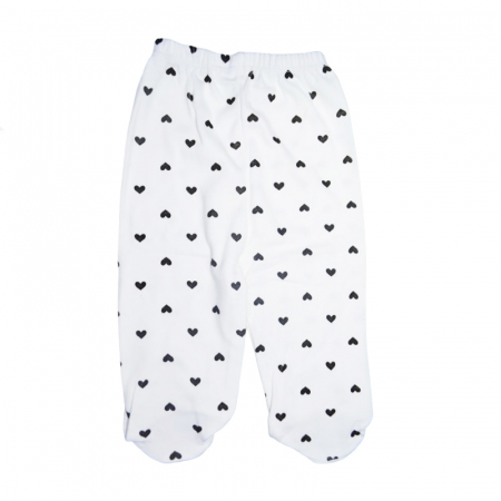 Pantaloni cu botosei pentru fete Mini Junior 0331, Alb [1]