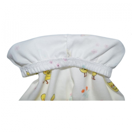 Pantaloni cu botosei pentru fete Mini Junior PNT-MJ11, Alb [2]