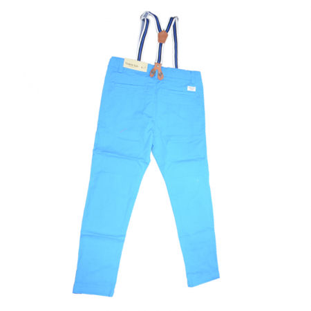 Pantaloni cu bretele pentru baieti Vitamins Baby PTL-08, Albastru [1]