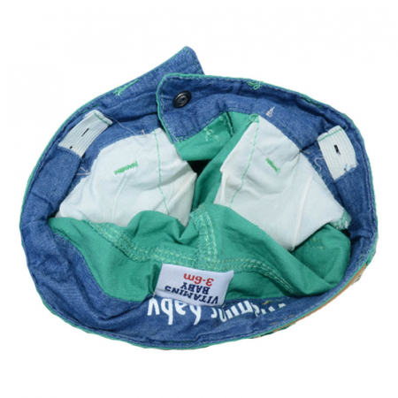 Pantaloni cu bretele pentru baieti Vitamins Baby KZ-04, Verde [2]