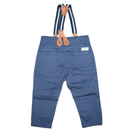 Pantaloni cu bretele pentru baieti Vitamins PLT1715-B, Bleumarin [1]