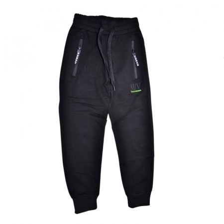 Îmbrăcăminte băieți - Pantaloni din bumbac pentru baieti Happy House WB-3375, Negru