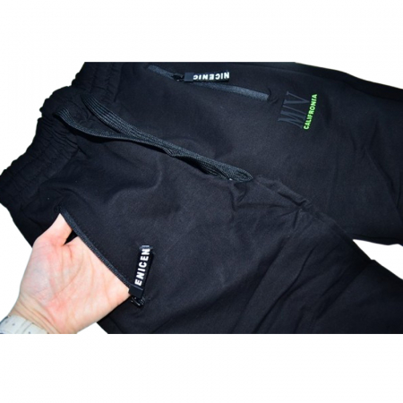 Pantaloni din bumbac pentru baieti Happy House WB-3375, Negru [1]