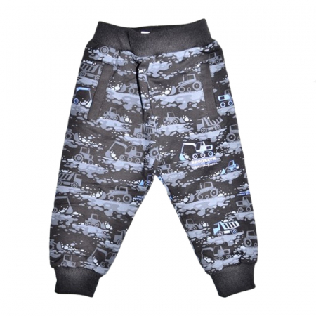 Pantaloni sport baieti - Pantaloni din bumbac pentru baieti Happy House WB-3466-N, Negru
