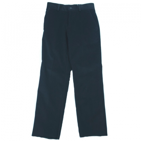 Pantaloni - Pantaloni eleganti de catifea pentru baieti LA KIDS 1498N1-146-cm, Negru