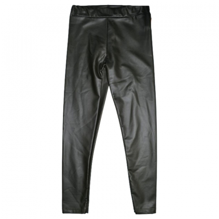 Pantaloni eleganti din piele ecologica pentru fete New Collection C091223-V, Verde [3]