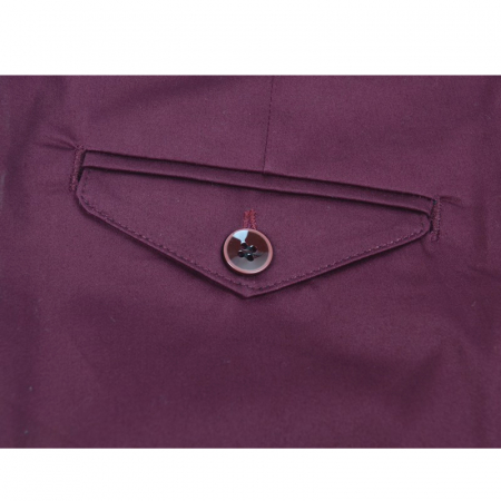 Pantaloni eleganti pentru baieti LA KIDS 1534-V-140, Visiniu [1]