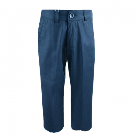Pantaloni - Pantaloni eleganti pentru baieti LA Kids 1147-B-86-cm, Bleumarin