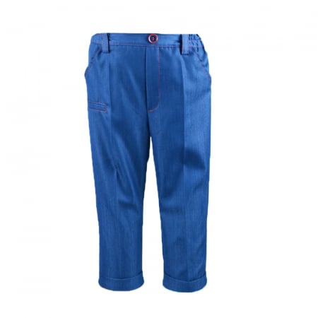 Pantaloni - Pantaloni eleganti pentru baieti Mini Junior PPB-05-86-cm, Albastru