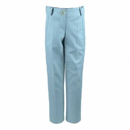 Pantaloni si colanti fete - Pantaloni eleganti pentru fete Mikrus MKRP4C-134-cm, Gri