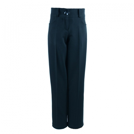 Pantaloni si colanti fete - Pantaloni eleganti pentru fete Mikrus MKRS2-128-cm, Negru