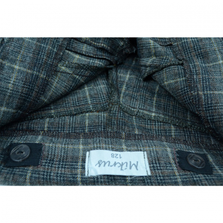 Pantaloni eleganti pentru fete Mikrus PMK4G-134-cm, Gri [1]