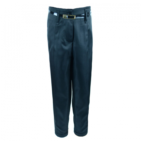 Îmbrăcăminte fete - Pantaloni eleganti pentru fete Mikrus PMKR5N-128-cm, Negru