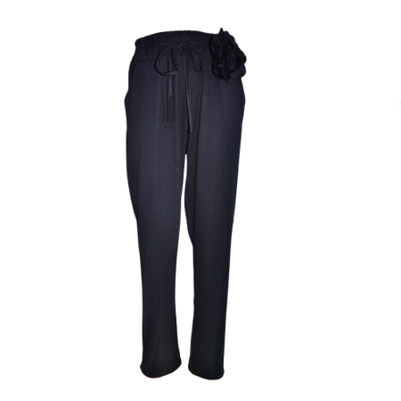 Îmbrăcăminte fete - Pantaloni eleganti pentru fete Mini Junior PNT-8218-N, Negru