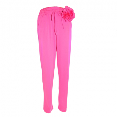 Pantaloni si colanti fete - Pantaloni eleganti pentru fete Mini Junior PNT-8218, Roz
