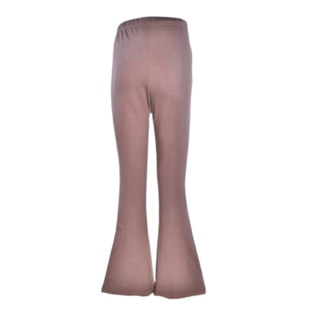 Pantaloni evazati, usor imblaniti, pentru fete, Atut P2310M, Maro [2]