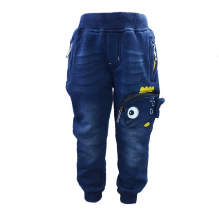 Pantaloni - Pantaloni imblaniti pentru baieti Happy House HB-8536, Albastru