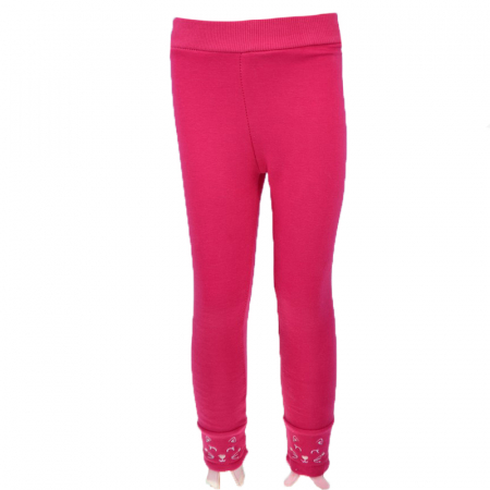 Pantaloni si colanti fete - Pantaloni imblaniti pentru fete Happy House FOFO 135-C-86, Fucsia