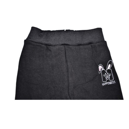 Pantaloni imblaniti, pentru fete, Happy House WB-3321-4, Negru [1]