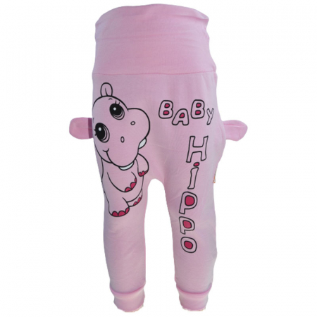 Pantaloni si colanti fete - Pantaloni pentru fete BabyTaa P030823-2, Roz