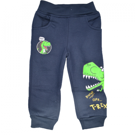 Pantaloni sport baieti - Pantaloni captusiti pentru baieti Happy House HB-8934B, Bleumarin