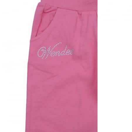 Pantaloni sport pentru fetite 3/4 Wendee DY56109-2R, Roz [2]